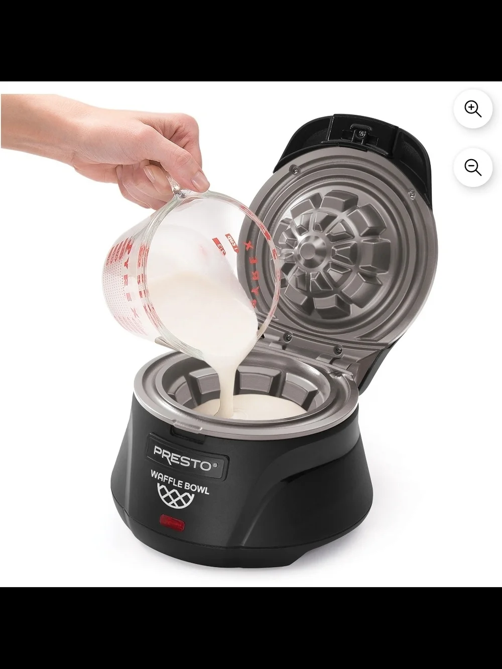 Presto Waffle Bowl Maker - Black